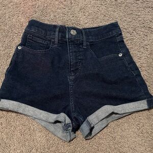 Women's Denim Shorts in Dark Blue